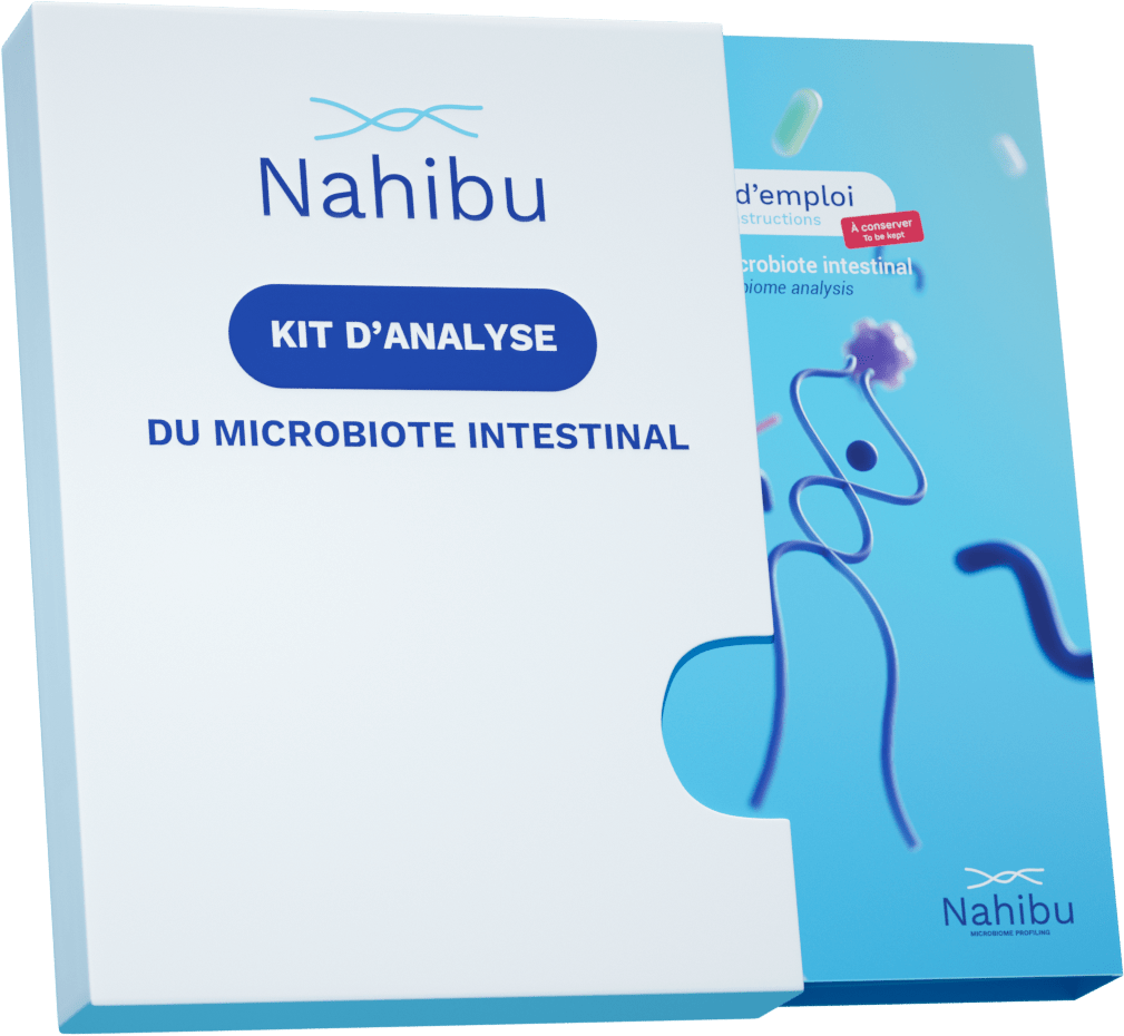 kit d'analyse du microbiote - nahibu - transparent