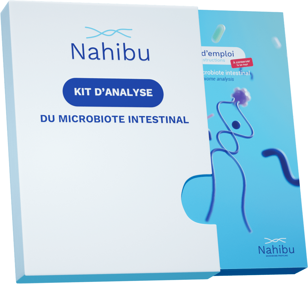 Le kit d'analyse du microbiote intestinal by Nahibu.