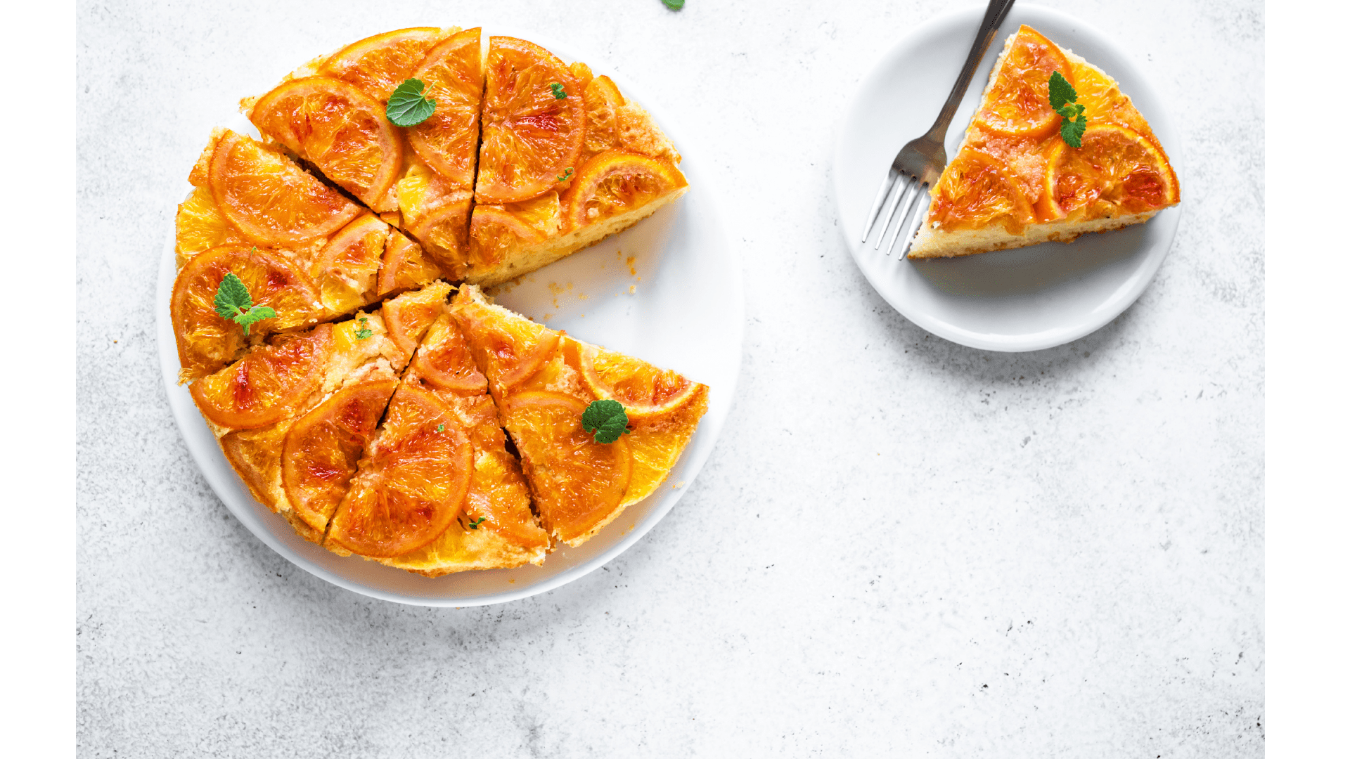 Orange upside-down cake