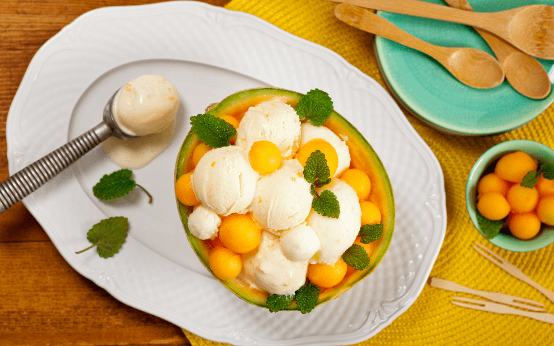 Melon sorbet