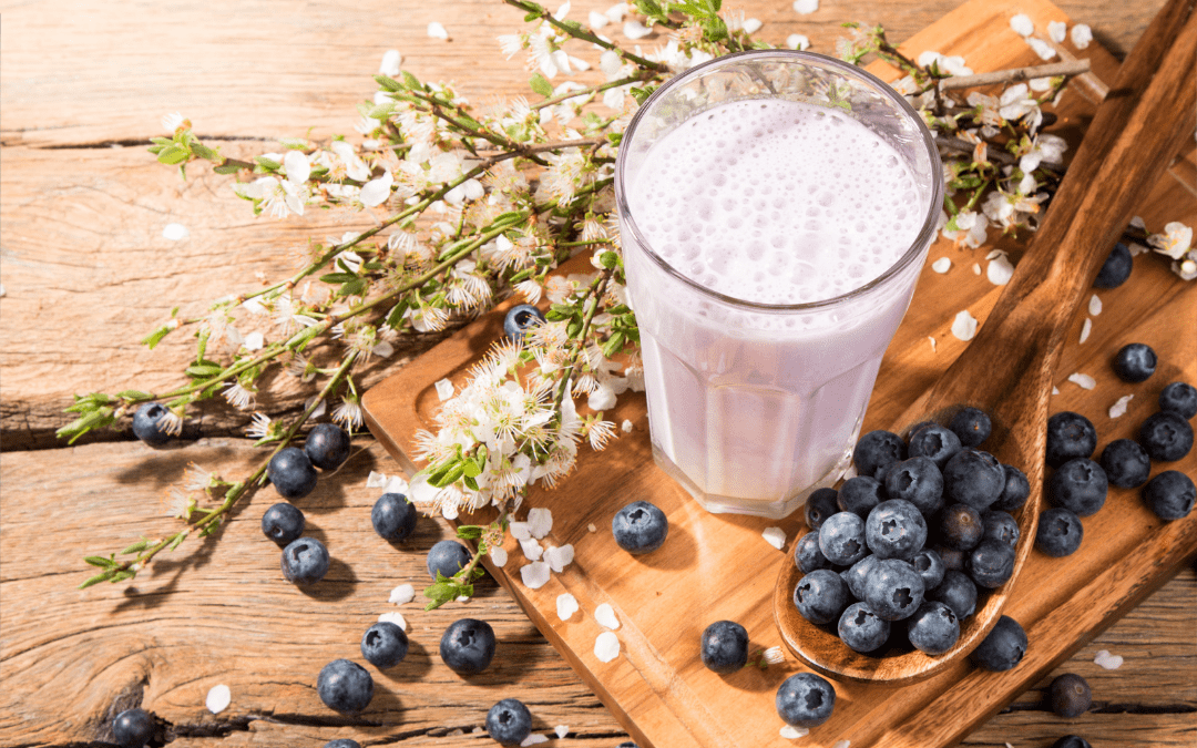 Blackcurrant milkshake