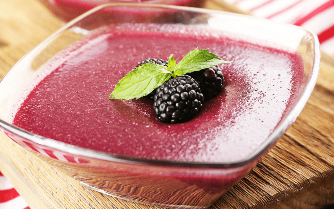 Blackberry mousse