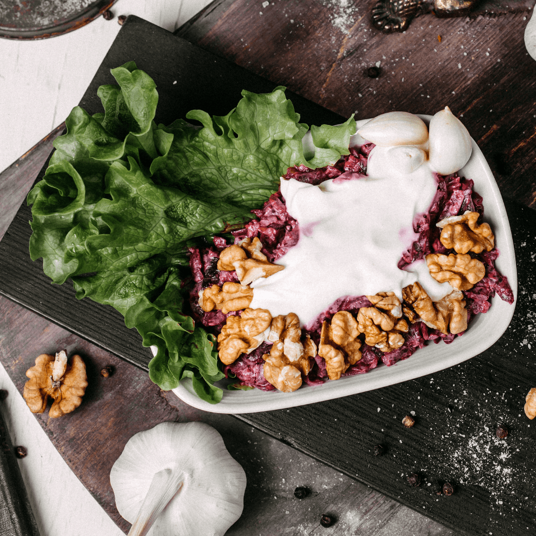 Salade de betteraves aux noix