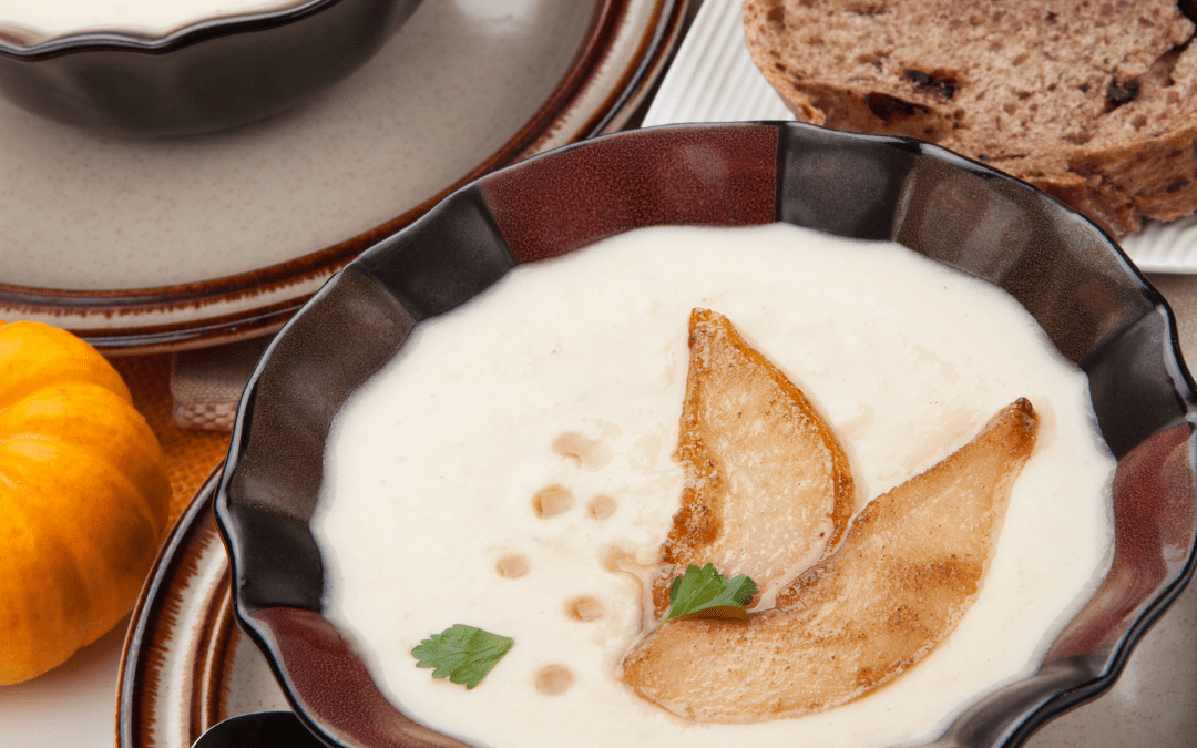 Pear and parsnip mousse