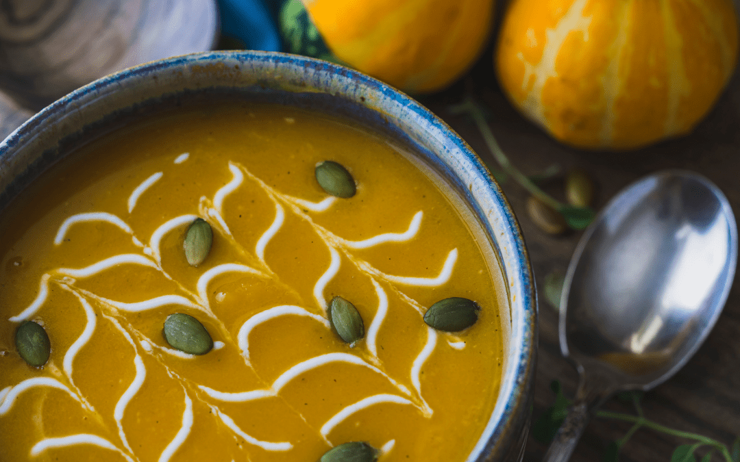 Autumn cream of Jerusalem artichoke soup