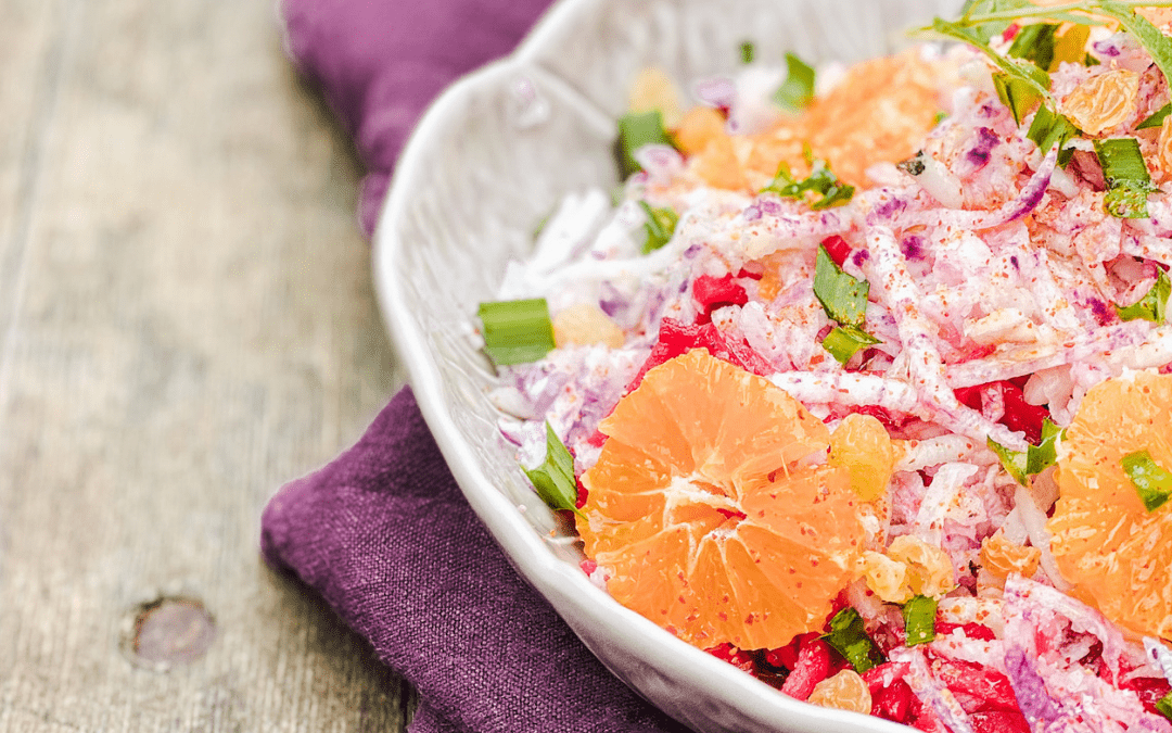 Salade d&rsquo;hiver au radis noir