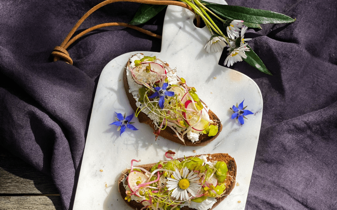 Spring tartine